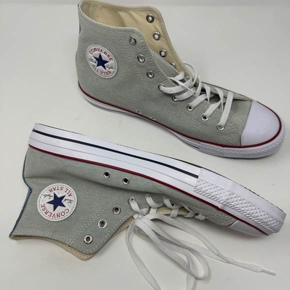 CONVERSE CHUCK TAYLOR ALL STAR HI SHOES Light Blue Denim - Picture 6 of 13